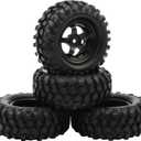 4x 1:10 RC Off-Road Car Wheel Tires 5 Spokes Wheel Rim 12 mm Hex RC Parts