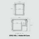 Dometic CFX Electric Cooler | Portable Freezer | CFX2 Series | AC/DC or Solar Powered