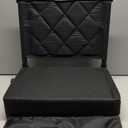 Sheenive Stadium Seats for Bleachers with Back Support, Bleacher Seats with Backs and Cushion Wide, Padded Portable Folding Comfort Stadium Chair with Shoulder Strap, Perfect for Sports Events (Black)