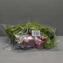 Daifunli 24 Inch Lime Green Christmas Wreath Large Red Bow and Colored Balls Ornaments Artificial Spruce Wreath for Xmas Winter Holiday Front Door Wall Windows Mantle Home Decoration