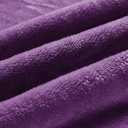 Fleece Blanket Purple Throw Blankets for Couch & Bed, Luxury Plush Cozy Fuzzy Blanket 54" x 52", Super Soft Warm Lightweight Throw Blanket for Travel Camping,  2 Pack