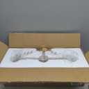 Gold Bathroom Vanity Light 3-Lights Bathroom Light Fixtures Over Mirror with Clear Glass Shade 22.4 inch Wall Sconce Lighting Bath(Exclude E26 Bulb)