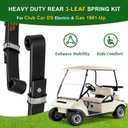 Upgraded Heavy Duty Rear 3-Leaf Springs Kit for Club Car DS 1981-Up Gas & Electric Golf Cart Suspension with Bushings Sleeves U-Bolts Replace OEM 102006501 1014675 Fixes Sagging Load Capacity, Fit Club Car DS 1981-Up Electric & Gas