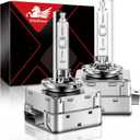 WinPower D1S Xenon HID Headlight Bulb, 6000K Cool White 35W Metal Stents Base High Low Beam Replacement Lights, Pack of 2