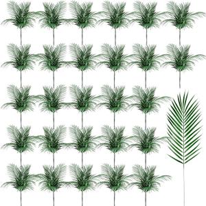 Jutom 200 Pcs 25 in Artificial Palm Leaves Decor Large Tropical Faux Plant