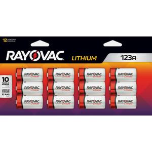 Rayovac RL123A 3-Volt Lithium Batteries 12 Pcs