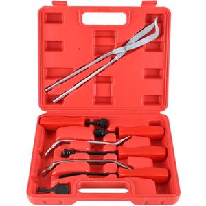 NYXOVA 8PCS Drum Brake Tool Kit, Brake Spoon Set with Drum Brake Spring Pliers, Brake Spring Installer Remover Plier Tools Set with Carrying Case, Drum Brake Adjusting Tool Brake Drum Tool Kit