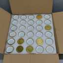 Folinstall 60 Pack Small Glass Jars with Lids, 1.5 oz Mini Honey Jars, Candle Jar for Candle Making for Gifts, Crafts, Spices, Wedding, Party Favors