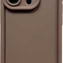 Puxicu Slim Case for iPhone 15 Pro, Enhanced Camera Protection, Shockproof Skin-Friendly Touch Soft Case Cover for iPhone 15 Pro Phone 6.1 inch, Coffee (Coffce)