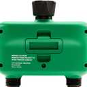 Rain Bird HET200 Electronic Digital Hose End Watering/Irrigation Timer, Battery Operated, 3/4" Garden Hose Thread, Heavy-Duty Brass Inlet, 2 Outlets/Ports