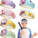 Jecery 12 Pcs Baseball Ice Cream Drip Headbands Youth Birthday Party Favor Sweatband Respect The Drip for Women Men Team Gift
