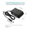 9V 2A AC Power Adapter for Boss, Dunlop, Danelectro, DigiTech, Electro Harmonix, TC Electronic, Zoom Guitar Multi Effects Pedal(6.6 feet)