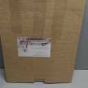 11x14 in Distressed Brown and Gold Curved Scrollwork Motif Embossed Ornate Classic Picture Frame, Matted for 8x10 inches, Tabletop or Wall Display, Real Glass Protection