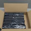 Plasticplace 64-65 Gallon Black Trash Bags, Heavy Duty Toter Can Liners, Tear & Leak-Proof, Industrial Strength, 25 Count, Large Garbage Bags for Kitchen & Commercial Use 1.2 Mil, 50" x 60"