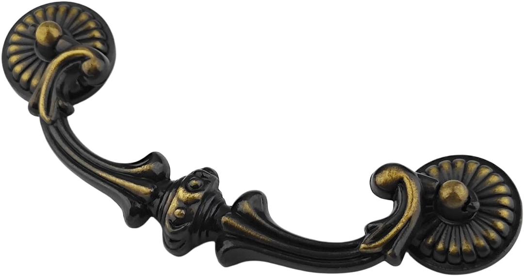 4-Pack 5" C-C (5 Inch Centers) Bail Drawer Pull Drop Handles Dresser Handle Cabinet Pull Hardware Vintage Style Antique Brass 128 mm Center Hole Distance (4,Antique Brass) 4-Pack 5" C-C (5 Inch Centers) Bail Drawer Pull Drop Handles Dresser Handle Cabinet Pull Hardware Vintage Style Antique Brass 128 mm Center Hole Distance (4,Antique Brass)