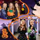 Halloween Black Cat Costume for Girls, Cat Costume Set with Light Up Tutu Skirt, Dress Up Cosplay for Kids Ages 3-8