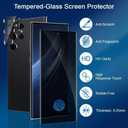 [2 Pack] Galaxy S23 Ultra Privacy Screen Protector, 2 Pack Camera Lens Protector,Tempered 9H Hardness Easy Install Anti-Scratch Anti-Fingerprint Anti-Spy Screen Protector for Galaxy S23 Ultra 6.8Inch