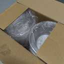 Qeirudu 8 oz Small Clear Plastic Bowls, 100 Pack Disposable Hard Plastic Party Serving Bowls for Fruit, Desserts, Parfaits, Ice Creams, Snacks