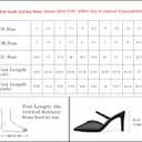 Modatope Pointed Toe Ankle Strap Heels for Women Stiletto Closed Toe Pumps Women Dress Party Mules Sandals, Size 9