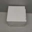 100 Piece Black Gold Plastic Plates, Disposable Heavy Duty Dessert Plates with Gold Rim, 7 in Round Salad Plates for Wedding Party