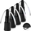 Fly Fans for Tables, Bug Fans with Holographic Blades, Battery Operated Fly Repellent Fan, Keep Flies Away from Picnic, BBQ, Restaurant, Party, Indoor and Outdoor, 4 Pack (Brilliant Black)