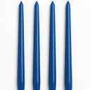 Dinil Blue Taper Candles – 10 Inch Tapered Candles Set of 4 – Unscented Taper Candles – Decorative Long Candlesticks for Decoration, Festival, Dinner, Party – Long Burning Time – Blue