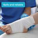 Buryeah 1/8" x 4" x 2.5 Yard Foam Adhesive Cast Padding Medical Foam with Adhesive Back for Sports Injured Areas, Ball of Foot Cushion, Blister Pads, Foot Pain, Splints and Pad (White)