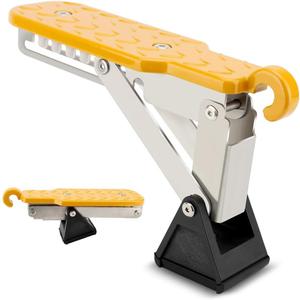 Adjustable Car Door Step, Aluminum Alloy Sturdy Foot Stand, 7 Angle Design for Various Car, with Raised Dots for Friction & Anti Slip, for Easy Rooftop Access (Orange)