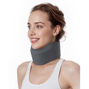 Neck Brace for Sleeping, for Relief Neck Pain and Provide Support Soft Cervical Collar, Neck Support Keep Vertebrae Stable & Aligned Relief of Cervical Spine Pressure Gray (Medium Size)