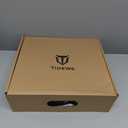 TIDEWE Rubber Boots for Men, 5.5mm Neoprene Insulated Rain Boots with Steel Shank, Waterproof Mid Calf Hunting Boots, Sturdy Rubber Work Boots for Farming Gardening Fishing (11, Black)