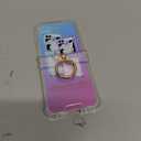 Case for Samsung Galaxy Z Flip 6 Clear Case with Hinge Protection and Ring Stand, Slim Crystal Transparent Scratchproof Protective Cover for Samsung Galaxy Z Flip 6 (Black)