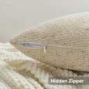 FUTEI Beige Decorative Throw Pillow Covers 20x20 Inch Set of 2,Soft Cozy Chenille Colorful Granular Textured Cushion Case,Modern Home Decor for Couch Bed Living Room