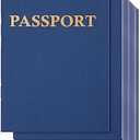 Juvale 24-Pack Blank Passport Notebooks for Kids, 4.1 x 5.6 Inches, Pretend Passport Books for Kids Travel Play and Classroom Activities, Blue