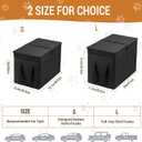 Car Seat Extender for Large Dogs, Back Seat Extender for Dogs up to 120 LBS Large Dog Extender with Storage Car Organizer Gap Filler for Front or Back Seat, Black-L-20.1 x 11.4 x 14.2 in