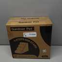 Gardner Pet Dog Stairs for Small Dogs 19.7" H, Curved 4-Step Pet Stairs, Dog Steps for High Bed (18-24 in), Couch with Durable Non-Slip Waterproof Fabric Cover and CertiPUR-US Certified Foam (Grey)