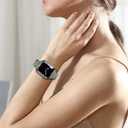 Band Compatible with iWatch 38mm 40mm 41mm 42mm, Colorful Resin Replacement Bracelet Strap for Apple Watch Series 10/9 / 8 / Ultra / 7 / SE / 6/5 / 4/3 Women Men (Army Green)