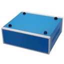Zulkit Junction Box Blue Metal Project Box DIY Electric Enclosure Case Preventive Case Electrical Box 12.2 x 11.2 x 4.5 inch