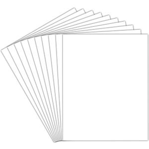 Golden State Art, Pack of 10 8x10 White Uncut Mat Boards, Acid-Free Mat Boards Great for Photos, Pictures, Frames