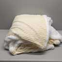 Super Soft Fleece Blanket Queen Size - Fleece Throw Blanket for Bed, Couch & Chair - Cozy, Warm & Breathable - All Season Fuzzy, Cute Decor, Microplush Bedding for Women, Men and Teens - 90x90, Ivory