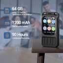 64GB Digital Voice Recorder with 2" Touchscreen & Bluetooth, 3072Kbps HD Dual Mic XIXITPY Audio Recording Device with Playback, Password, A-B Repeat, MP3 for Lectures, Meetings, Interviews