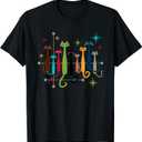 Vintage Retro Mid-Century Modern Look Cats 50s, 60s Style T-Shirt, Size Small Women