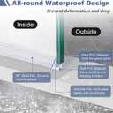 4-Pack Frameless Shower Door Bottom Seal for 1/4 Inch Thick Glass Doors Stop Shower Leaks and Create a Water Barrier (1/4 x 39)