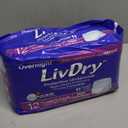 LivDry XL Overnight Adult Diapers for Women and Men, Incontinence Underwear, X-Large, 12-Pack