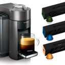 Nespresso ENV135GY Coffee and Espresso Machine by De'Longhi, Graphite Metal Nespresso Vertuoline Coffee, Assortment, 30 Capsules