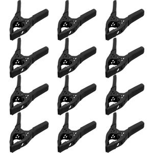 Heavy Duty Metal Spring Clamps: 12-Piece for Woodworking Spring Clamps 6-inch Tarp Clamps Heavy Duty Clips Spring Clips Metal Clamp Large Heavy Duty Clamps for Pool Cover Backdrop Stand Clamps