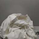 Cream Ivory Extra Wide Pinch Pleat Linen Curtains 84 Inches Long for Living Room Sliding Glass Door 70 Inch Wide Curtain Memory Trained Pleated Drape with Hooks Rings 70x84 Large Window Curtain (Natural)