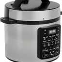 OLIXIS Electric Pressure Cooker 6 Quart Stainless Steel Multi Cooker Electric for Pressure 12-in-1 Rice, Steamer, Yogurt Maker, Slow Cook,Meat Stew, Cake, Porridge, Multigrain (New Sliver)