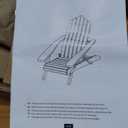 Yaheetech Folding Adirondack Chair with Retractable Ottoman Weight Capacity 300lb Solid Wood Garden Chair, Fire Pit Lounge Chairs Weather Resistant Furniture for Garden/Yard/Patio/Lawn, Brown