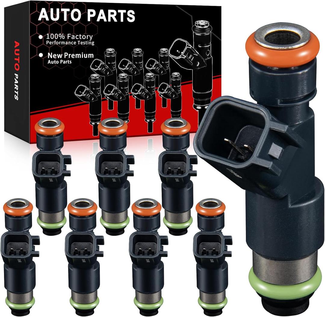 Fuel Injectors Fit for:-Chevy Silverado 1500 2007-2009 Tahoe 2007-2009 Suburban 1500 2007-2009 for:-GMC Sierra 1500 2007-2009 Yukon 2007-2009, 4.3L 4.8L 5.3L 6.0L 6.2L, OE Replacement# 12594512