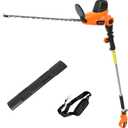 GARCARE Electric Hedge Trimmers, Corded 4.8A Pole Hedge Trimmer with 18 inch Laser Cut Blade
